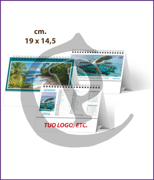 calendari-da tavolo 2024-personalizzati-Illustrati-da-scrivania-tropical-sp25